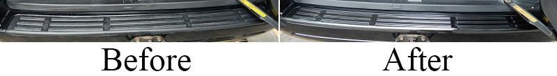 SILVER rear bumper sill guard protector cover trim for Toyota LC120 Prado J120